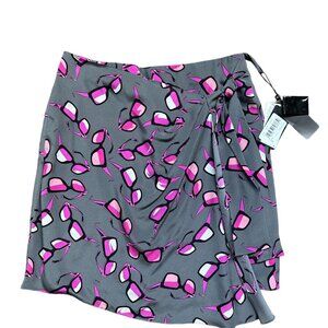 EMPORIO ARMANI Silk Sunglasses Print Wrap Skirt Sz Italian 42 US 6 NEW